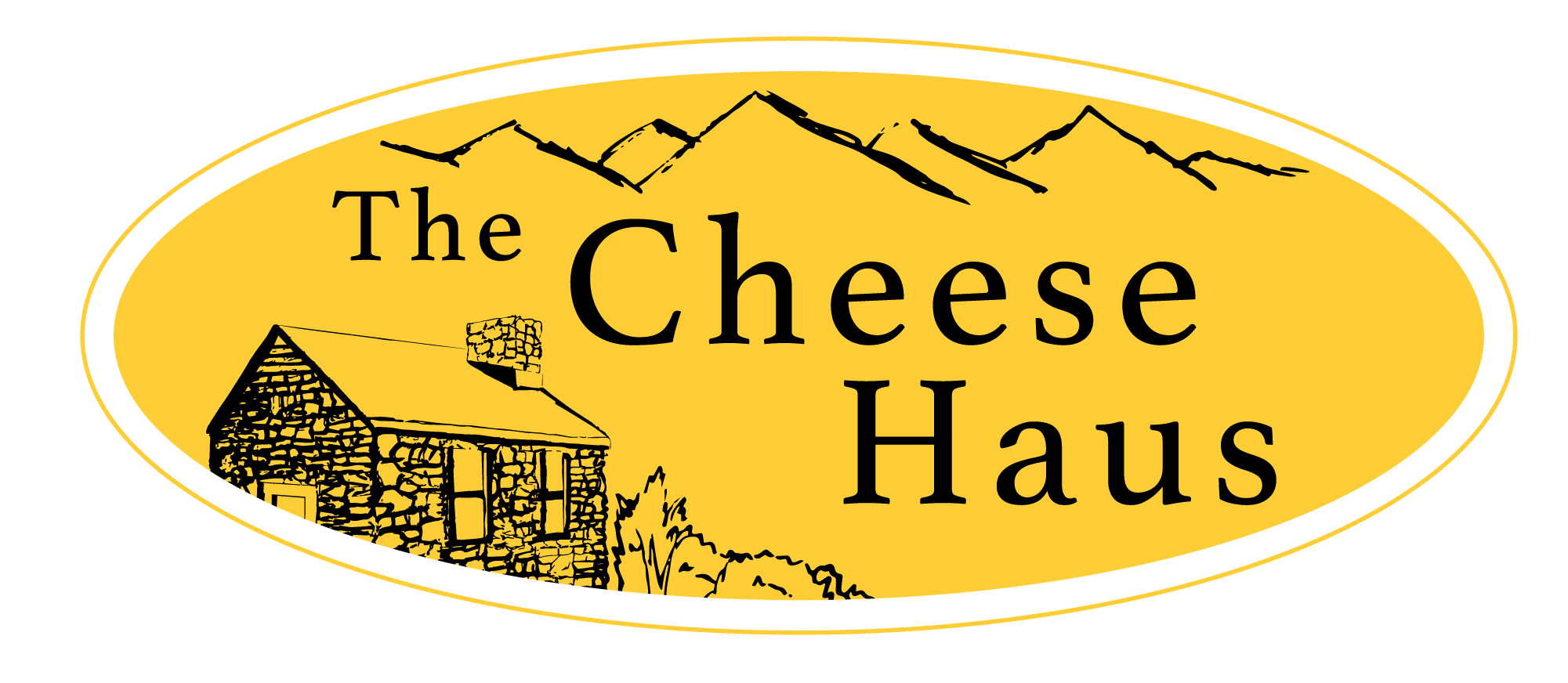 The Cheese Haus Logo White